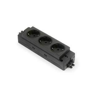 Contactblok 3x 230V RA type 910 GST o.g. in/uit zwart