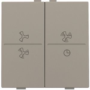 2-voudige toets ventilatoropdruk 0 - 3 RF schakelaar bronze