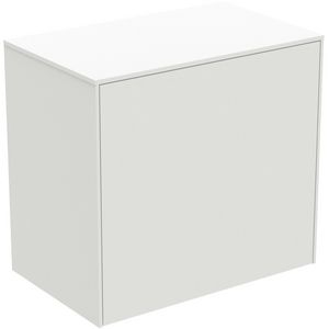 Conca wastafelmeubel 60x37x55cm 1 lade afdekblad zonder uitsnijding matt white