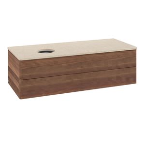 Wastafelonderkast Antao 1200x360x500mm Warm Walnut K22113HM