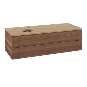 Wastafelonderkast Antao 1200x360x500mm Warm Walnut K22151HM