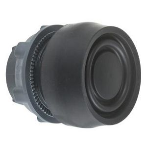 Kop drukknop Verzonken Terugvering 22mm Zwart Harmony XB5