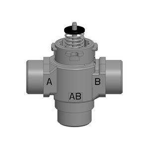 Driewegklep water G 1