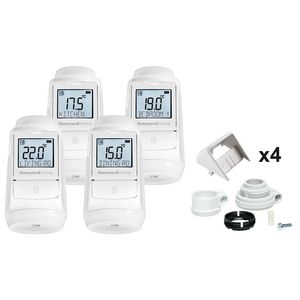 Set a 4 thermostaatknoppen HR93 draadloos