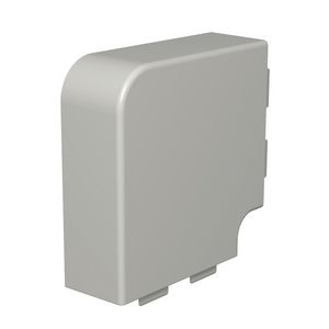 Deksel platte hoek 60x150mm polyvinylch. steengrijs VVE=2