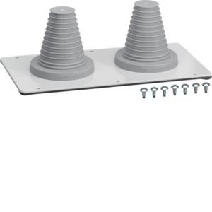 Flenspl. univers 2 kabelsmAx. Ø23-55mm klasse I geaard