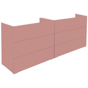 Onderkast (120x45cm) met 6 lades push-to-open - Café Noir