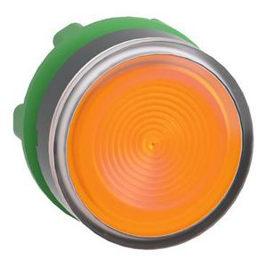 Kop drukknop Verlicht Verzonken 22mm LED Oranj VVE=5