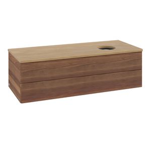 Wastafelonderkast Antao 1200x360x500mm Warm Walnut K23111HM