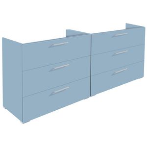 Onderkast (120x45cm) met 6 lades met handgreep - 10 - Café Noir