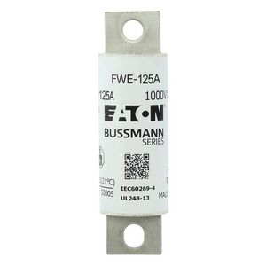 Zekering HRC 1000Vdc IEC/UL 125A aR 30mm Round f
