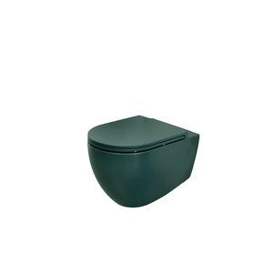 Wandcloset combipack Kameleon groen mat rimfree 530mm incl. zitting softclose