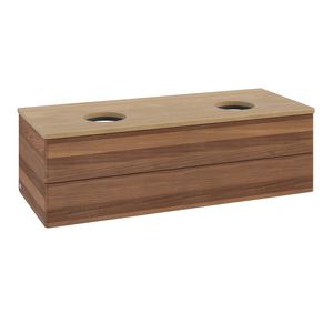 Wastafelonderkast Antao 1200x360x500mm Warm Walnut K24011HM
