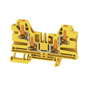 Doorvoerklem PUSH IN geel 4mm² 32A 1000V 2872190000 VVE=50