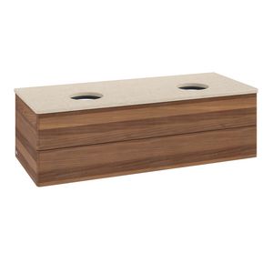 Wastafelonderkast Antao 1200x360x500mm Warm Walnut K24013HM