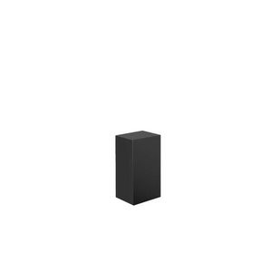 Halfhoge kast evo met glazendeur 750mm zwart/zwart