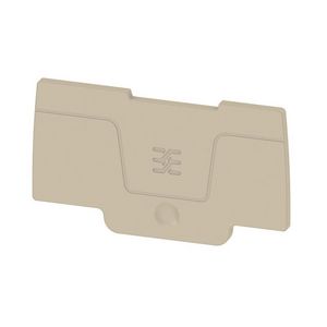 Afsluit- eindplaat d.beige h:60.3mm b:2mm V-0, VVE=20