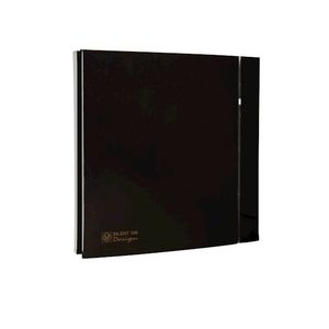 Badkamerventilator SILENT-100CZ zwart DESIGN-4C zonder timer