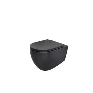 Wandcloset combipack Kameleon antraciet mat rimfree 530mm incl. zitting softclose