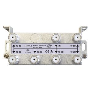 Verdeler 6-voudig retourgeschikt met f-aansluiting