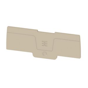 Afsluit- eindplaat d.beige h:91.8mm b:2mm V-0, VVE=20