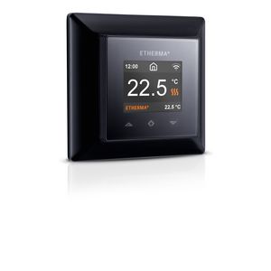 Wifi Thermostaat, app-bediening 5-40gr.C 16A Zwart RAL9011