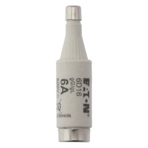 Zekering laagspanning 6A AC 500V D1 gL/gG IEC traag VVE=10