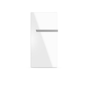 Infraroodpaneel badk. Smart zuiver wit gesatin. glas 130x63