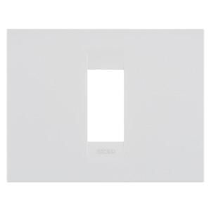GEO PLATE-IN PAINTED TECHNOPOLYMER-1 MODULE-SATIN WHIT