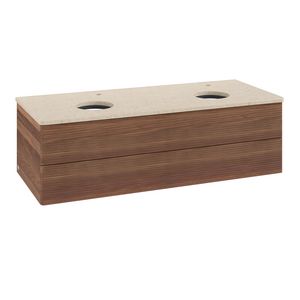 Wastafelonderkast Antao 1200x360x500mm Warm Walnut K24153HM