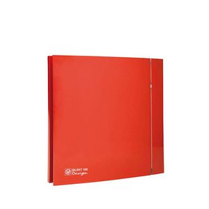 Badkamerventilator SILENT-100CZ rood DESIGN-4C zonder timer