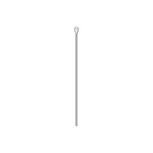 Trekstang afvoer. met knop 7x410x32mm Dark Plat geb