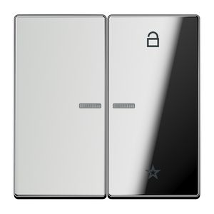 Tastafdekking LS-glans chroom eNet