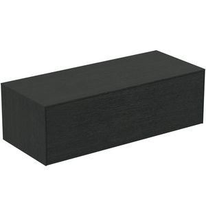 Conca wastafelmeubel 120x50x37cm 1 lade afdekblad zonder uitsnijding smoked oak