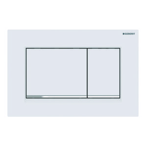 Sigma30 bedieningsplaat 2-toets plaat+toetsen: matwit designstroken: glanschroom EtC