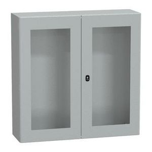 Kast Dubbele ruitdeur 1000x1000x300 IP55 IK08 RAL703