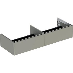 Wastafelonderkast 2x la 135cm greige mat ONE