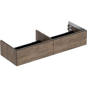Wastafelonderkast 2x la 135cm noten hickory ONE