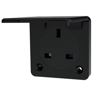 Inbouwwandcontactdoos 13A 2P+A 230V IP44 GB zwart