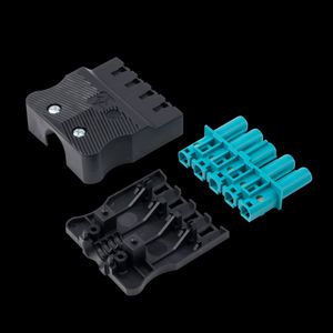 Steker vlak 5-polig 1 5 mm2 female turquoise (AC166 GBUF/515)