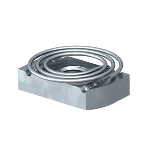 Glijmoer met veer voor profielrail MS4121/4141 M10 Staal vuurverzinkt VVE=50