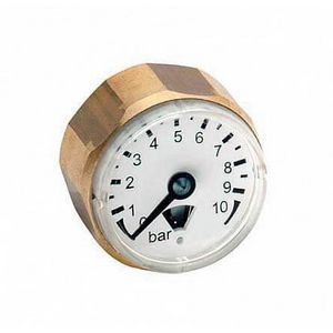 Manometer M3A-messing DN23 ax. 1/8 PTFE SP 0-4bar