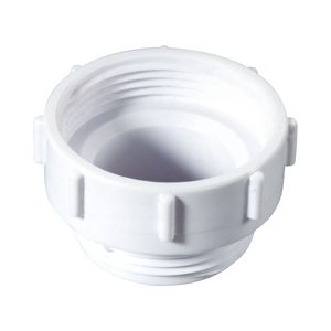 Verloopring PP wit 1.1/2"bn.dr.x1.1/4"bt.dr. incl. rubber pakkingring McAlpine