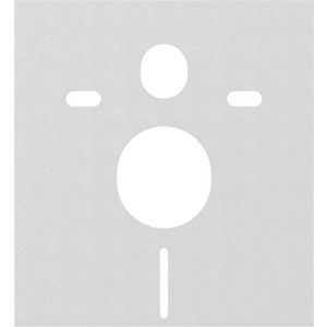 Geluidsisolatieset vierkant voor wandcloset en bidet