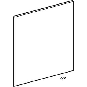 iCon deur vrknt hoge kast deur B45cm Lava/glkt mat