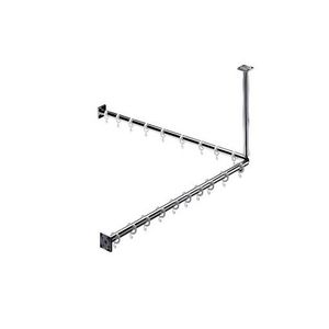 System2 douchegordijn-set inc. plafondsteun 900mm chroom