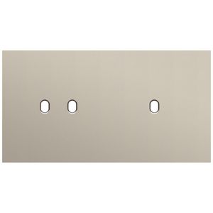 Tweevoudige afdekpl. horizontaal 71mm centerafstand een twee