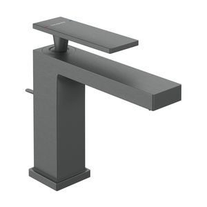 Tecturis E 1-hendel wastafelkraan 110 EcoSmart+ met pop-up afvoer Brushed Black Chrome