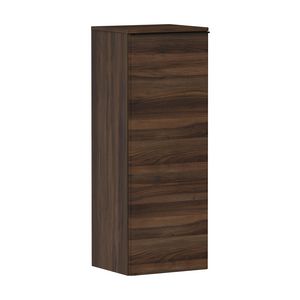 Half Hoge kast Dark Walnut 400/350, scharnieren links greepkleur mat zwart Xelu Q