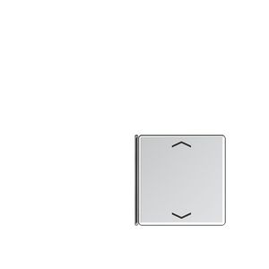 Tastafdekking A/AS 4-voudig pijl aluminium KNX